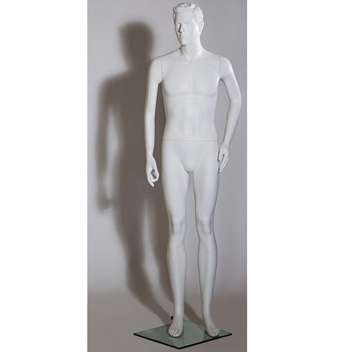 Манекен мужской скульптурный белый CFWM008